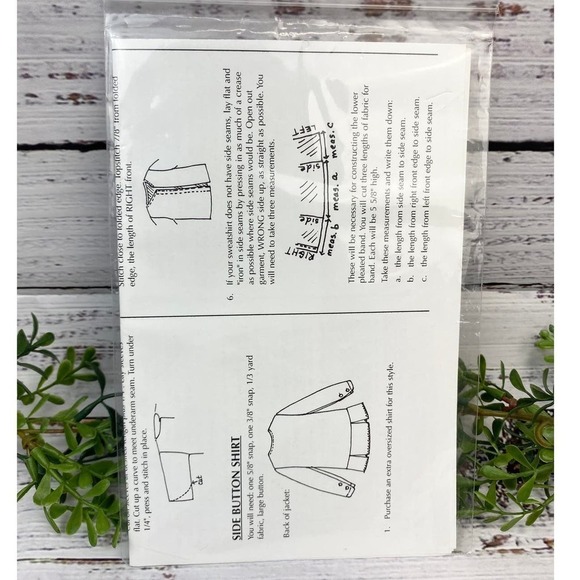 NEW VNT 90’s Anna Claire Original Indygo Junction Restyled Sweatshirt Pattern - Picture 3 of 5